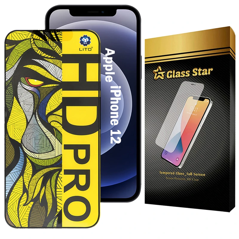 محافظ صفحه نمایش گلس استار مدل LITOFMG مناسب برای گوشی موبایل اپل iPhone 12