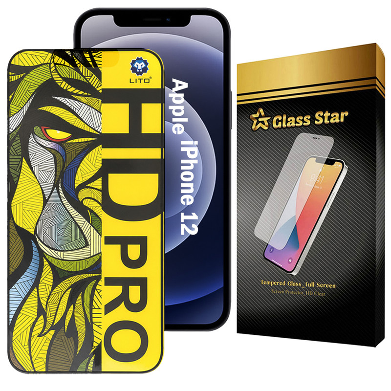 محافظ صفحه نمایش گلس استار مدل LITOFMG مناسب برای گوشی موبایل اپل iPhone 12