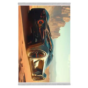 فرش پارچه‌ای دفه مدل فرشینه طرح فانتزی کد 8209