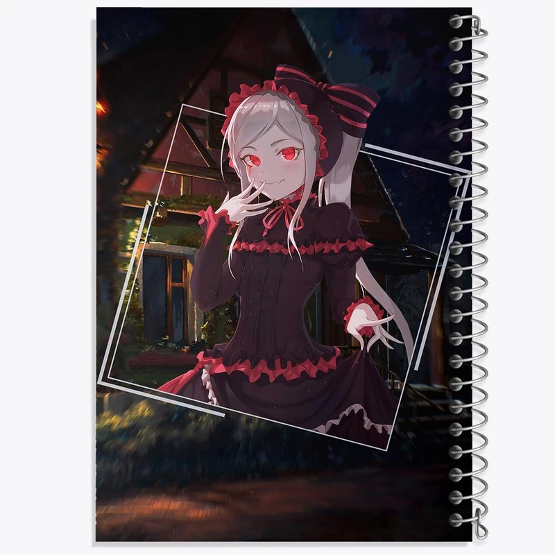 دفتر مشق 50 برگ خندالو مدل شالتر انیمه اورلرد Overlord کد 18318