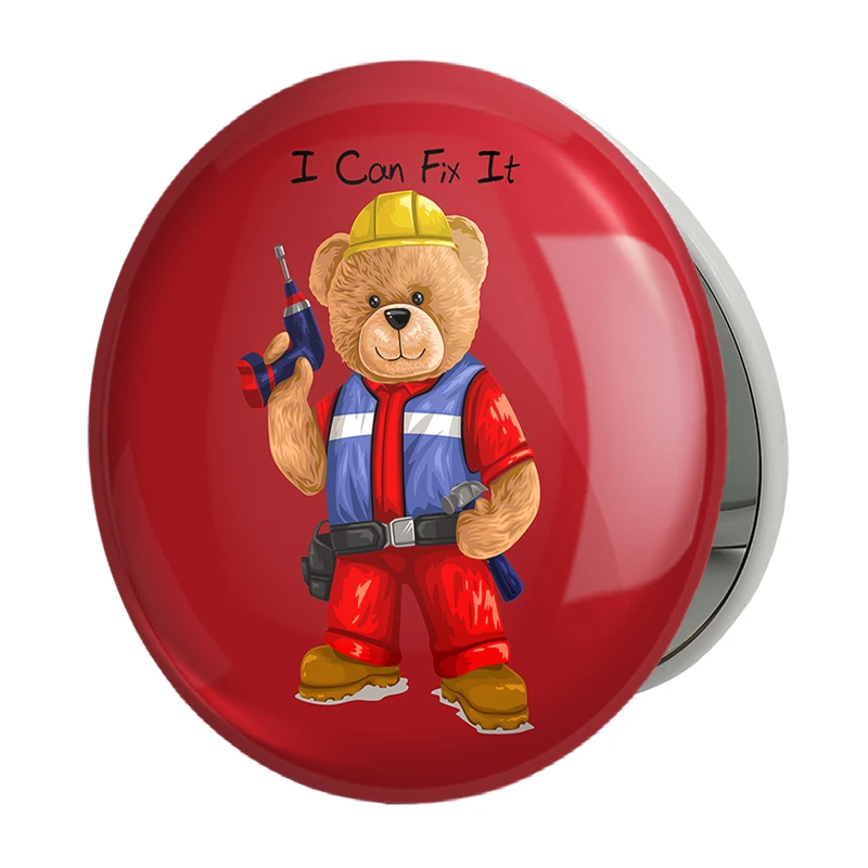 آینه جیبی خندالو طرح تدی Teddy مدل تاشو کد 26144 