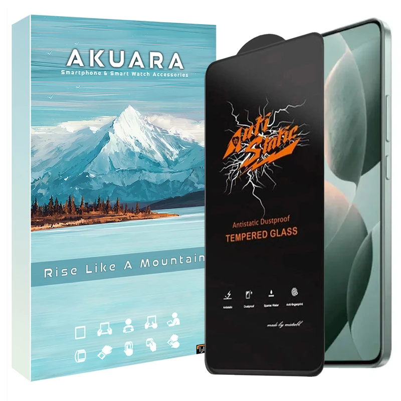 محافظ صفحه نمایش آنتی استاتیک آکوآرا مدل Antistatic AKU as1 مناسب برای گوشی موبایل شیائومی Xiaomi 14T/14T Pro/Redmi Note 13 5G/Note 13 Pro 4G/Note 13 Pro 5G/Turbo 3/Redmi K70/K70 Pro/K70E/Poco X6/Poco X6 Pro/Poco X7 Pro/Poco F6/Poco F6 Pro