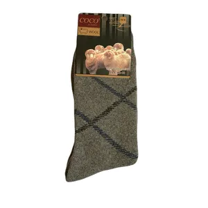 جوراب ساق بلند مردانه کوکو اند هانا مدل پشمی و حوله ای 