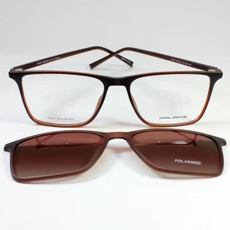 فریم عینک طبی گلکسی مدل 70237 به همراه کاور آفتابی