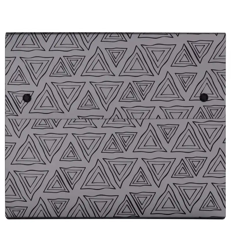 پوشه دکمه دار پاپکو مدل سمیناری PCCN-13 به همراه کاغذ