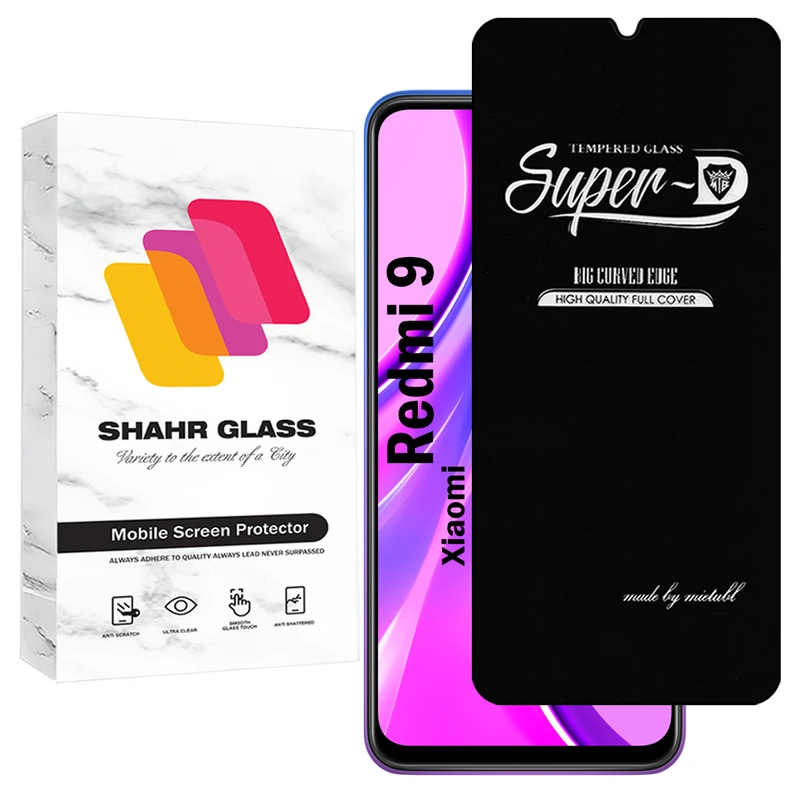 محافظ صفحه نمایش شهر گلس مدل SUPERDNSH مناسب برای گوشی موبایل شیائومی Redmi 9