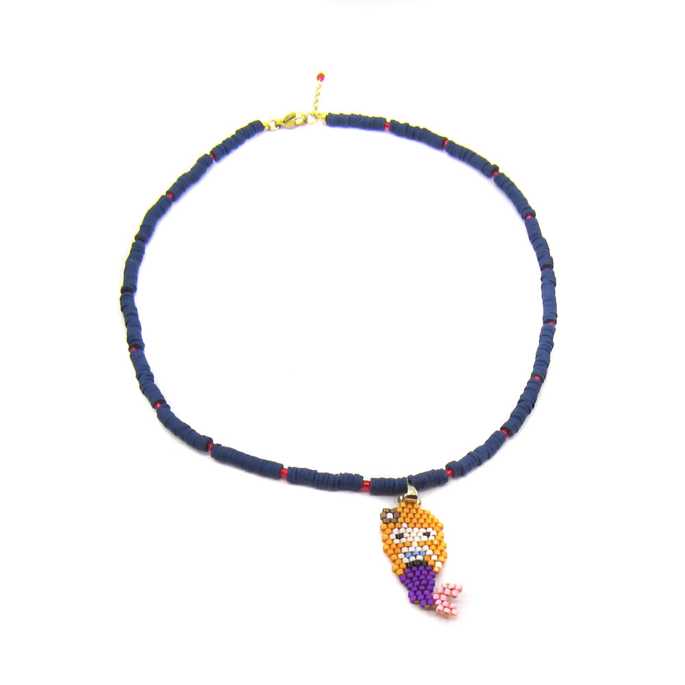 گردنبند دخترانه مدل پری دریایی کد A200-608 گردنبند دخترانه مدل پری دریایی کد A200-608