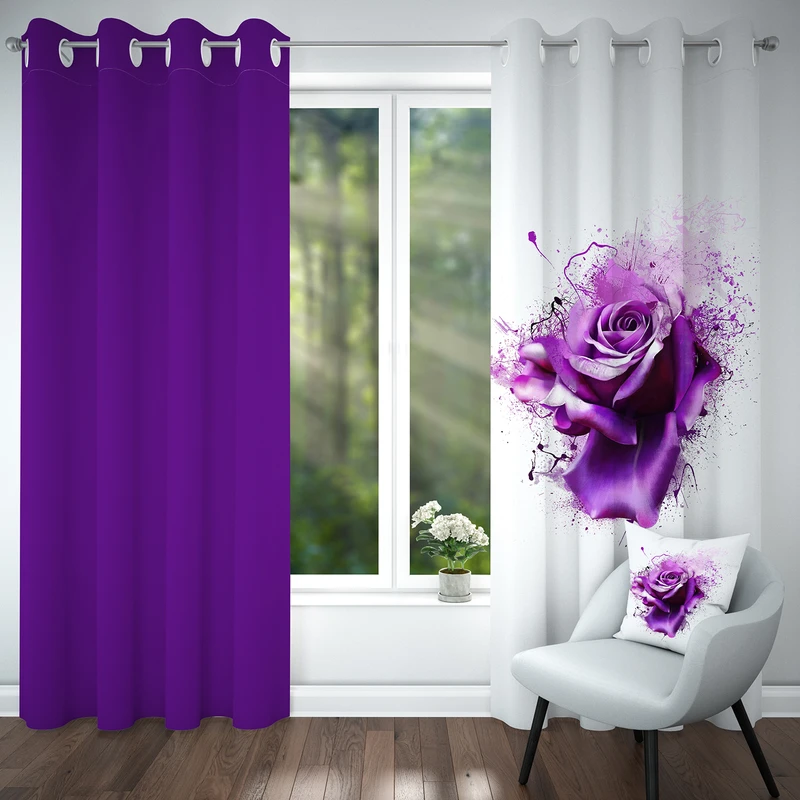 پرده مدل هازان کد 4295 سایز 140x280 سانتی متر