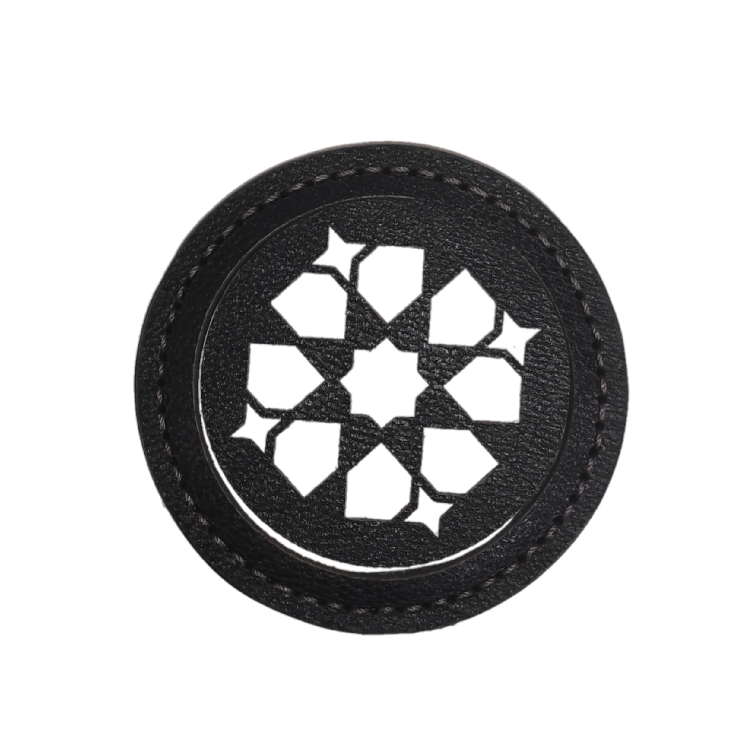 آینه جیبی مدل چرم طبیعی اسلیمی