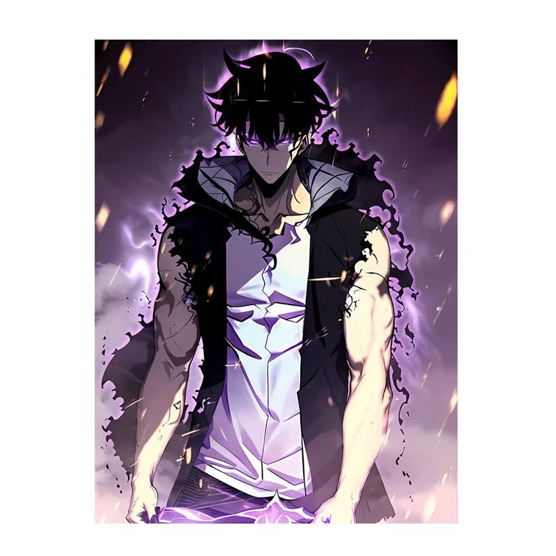 استیکر لپ تاپ و موبایل مدل انیمه طرح سولو لولینگ سونگ جین وو solo leveling sung jin woo کد 522
