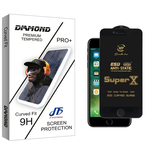 محافظ صفحه نمایش جی اف مدل Diamond Supx_Ant مناسب برای گوشی موبایل اپل iPhone 6s