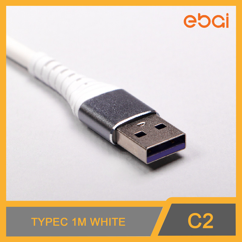 قیمت و خرید کابل تبدیل USB به USB-C ایبای مدل C2 طول 1 متر