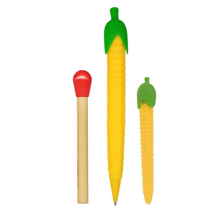 مداد نوکی 0.5 میلی متری مدل ذرت به همراه نوک و پاک کن