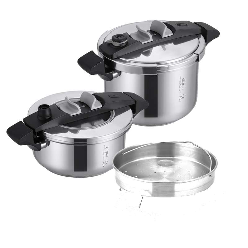 زودپز دوقلو جی فی نی مدل G-01 گنجایش 4 و 6 لیتر زودپز دوقلو جی فی نی مدل G-01 گنجایش 4 و 6 لیتر