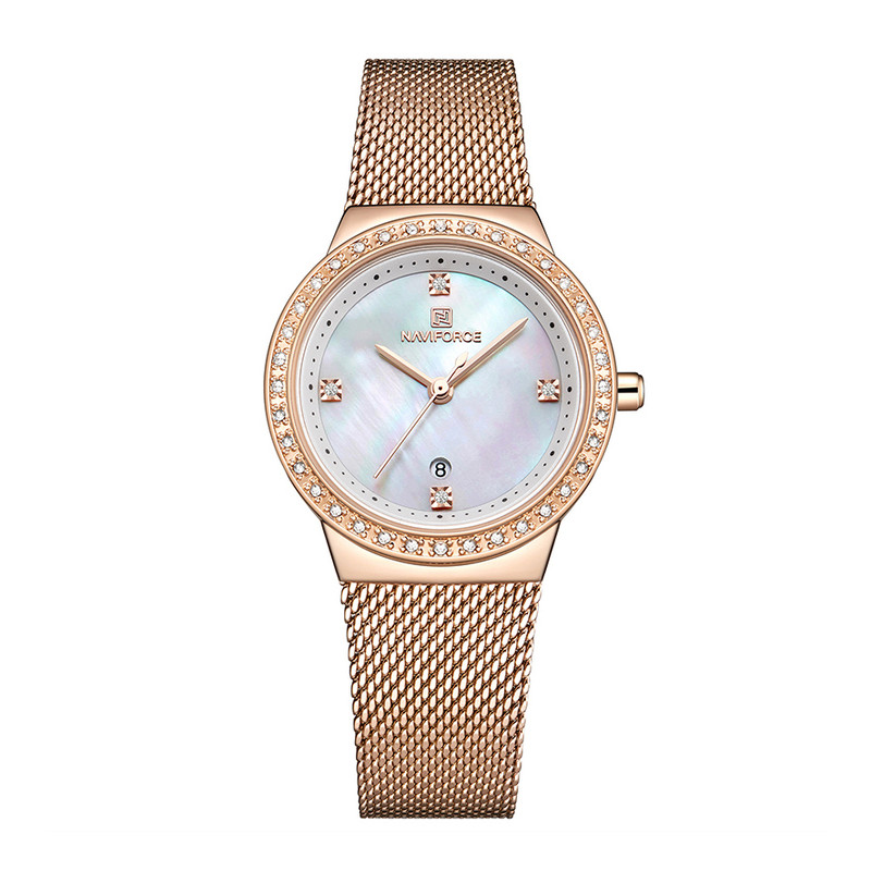 ساعت مچی عقربه ای زنانه نیوی فورس مدل NF5005 rgw ساعت مچی عقربه ای زنانه نیوی فورس مدل NF5005 rgw