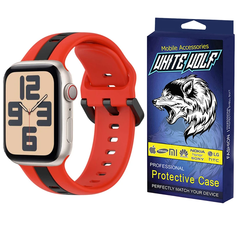 بند وایت ولف مدل WFB-Silic-2C مناسب برای اپل واچ سری 9 41 میلی متری