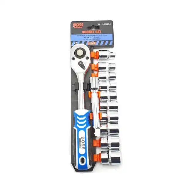 آچار و سری بکس جغجغه ای باس مدل GERMANY-TECHNOLOGY مجموعه 12 عددی