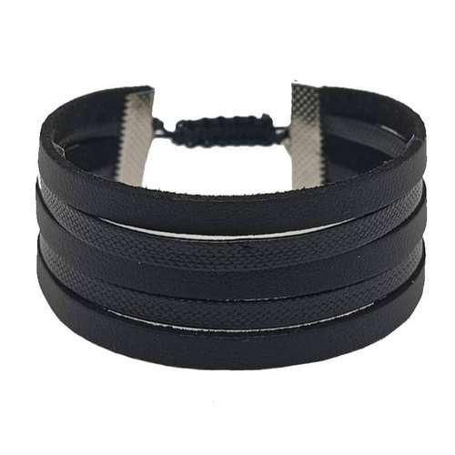 دستبند مردانه مدل چرمی