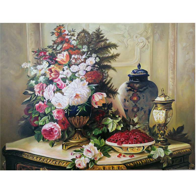 تابلو نقاشی رنگ روغن مدل واقع گرایانه کد 001