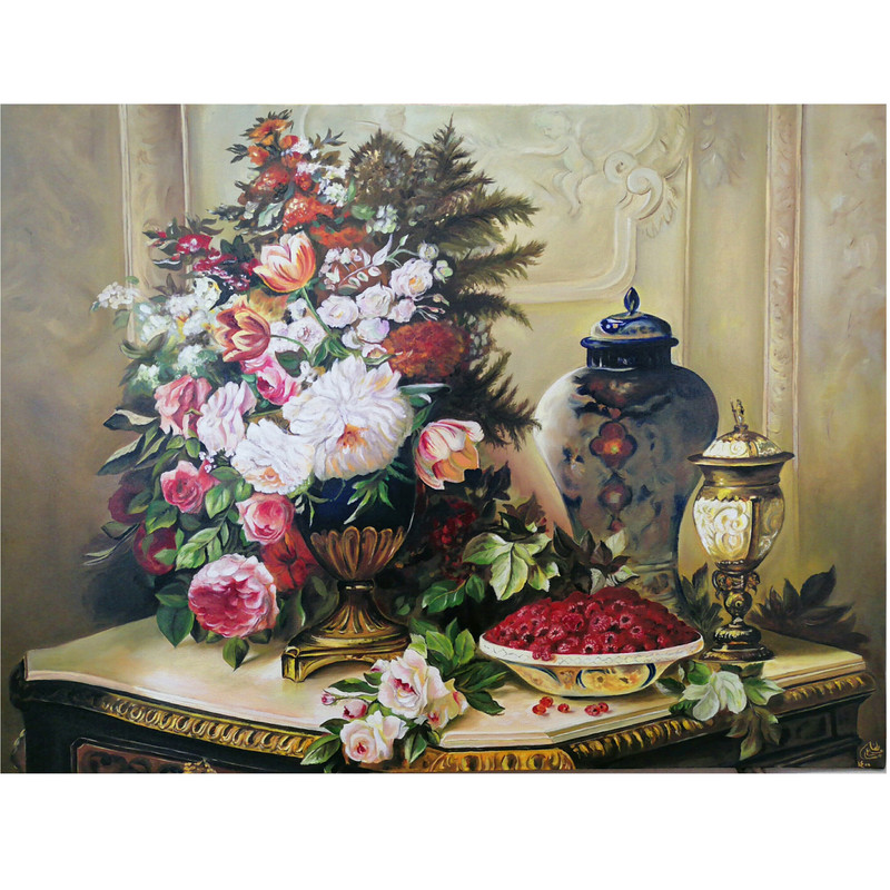تابلو نقاشی رنگ روغن مدل واقع گرایانه کد 001