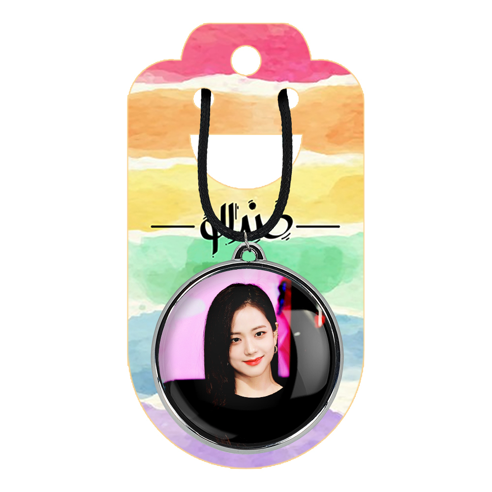 گردنبند خندالو مدل جیسو بلک پینک کد 1420014198