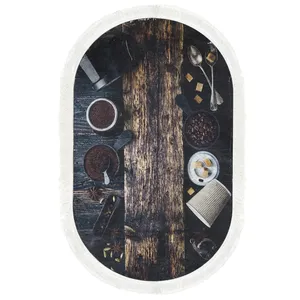 پادری طرح بیضی کد p43 سایز 50×80 سانتی متر