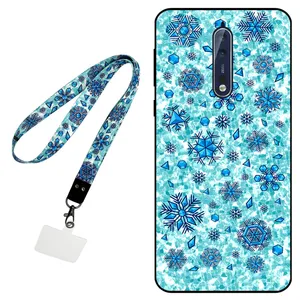 Megafone Snow Flake 0014 Cover For Nokia 8 Mobile Neckband
