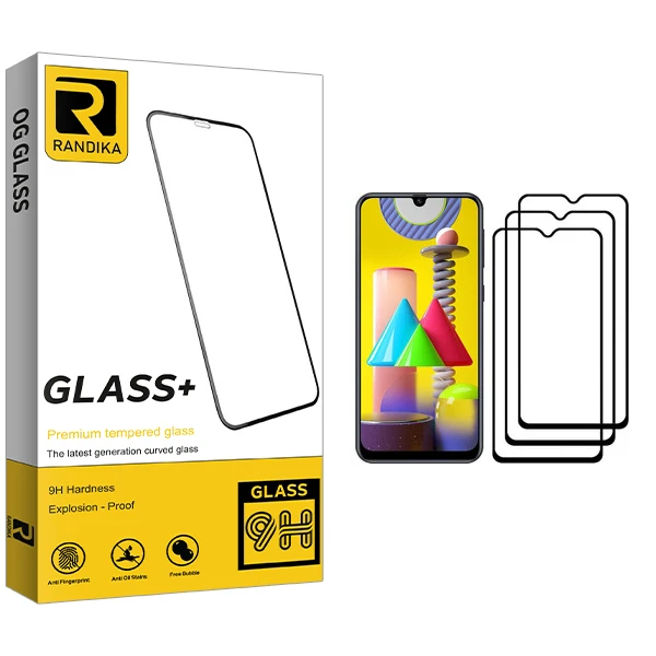 محافظ صفحه نمایش راندیکا مدل GLD مناسب برای گوشی موبایل سامسونگ Galaxy M31 Prime بسته سه عددی