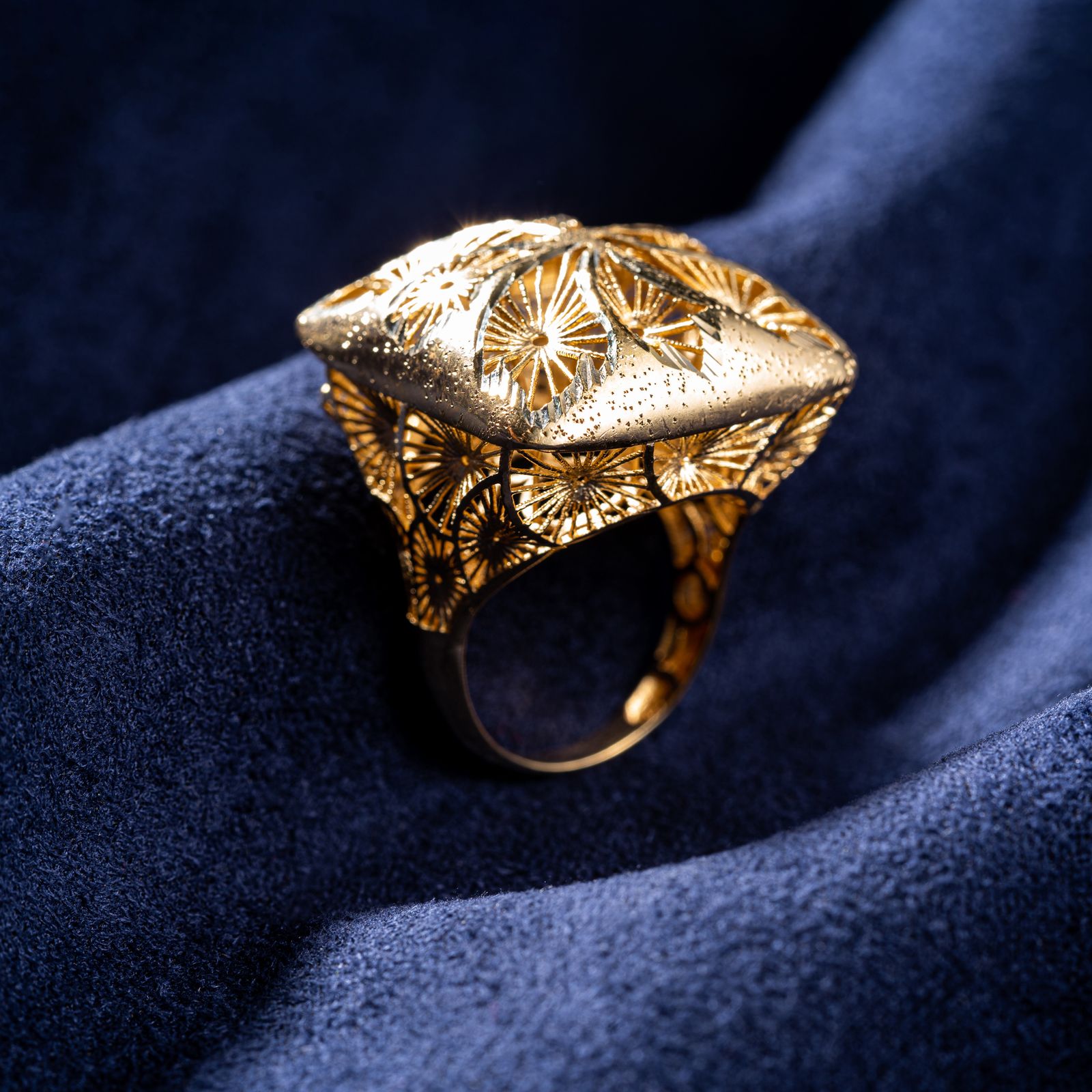 انگشتر طلا 18 عیار زنانه جواهری سون مدل 2744 -  - 3