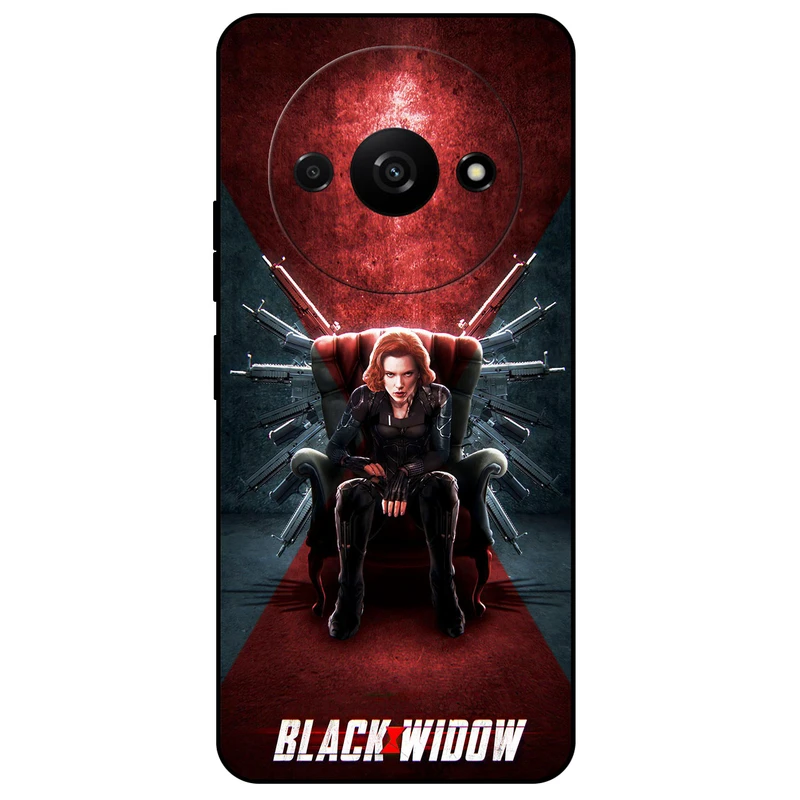 کاور مگافون طرح بیوه سیاه مدل 5423 مناسب برای گوشی موبایل شیائومی Poco C61