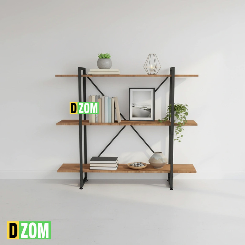 کتابخانه سه طبقه دیزم مدل مونتاژی LIB_100×100_LIGHT