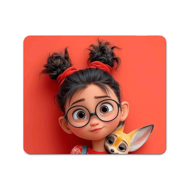 ماوس پد پاد آفرین طرح دختر کد 336 سایز 19*24 سانتی متر
