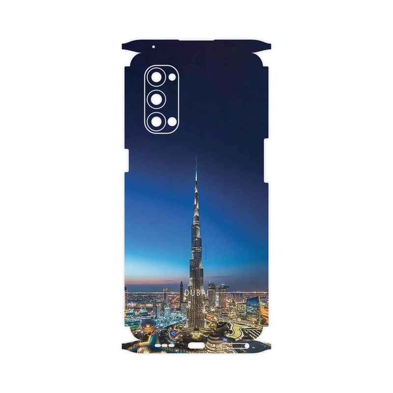 برچسب پوششی ماهوت مدل Dubai_City-FullSkin مناسب برای گوشی موبایل اپو Reno4 Pro 5G