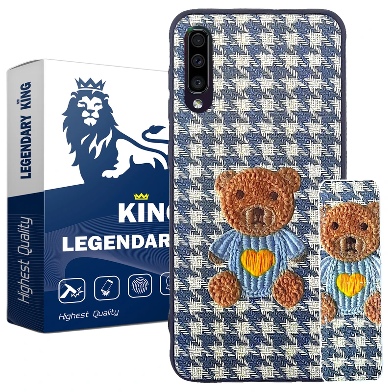   کاور لاین کینگ طرح خرس 3D مناسب برای گوشی موبایل سامسونگ Galaxy A50/A50s/A30s به همراه پایه نگهدارنده