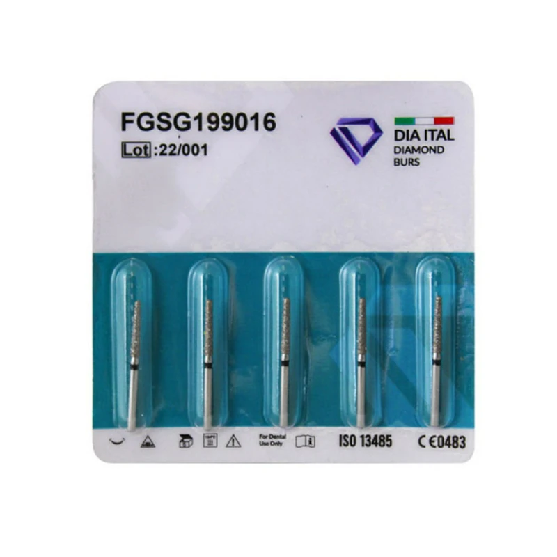 فرز الماسی دیا ایتالیا مدل Round End Tapers 199 سایز 018 بسته 5 عددی