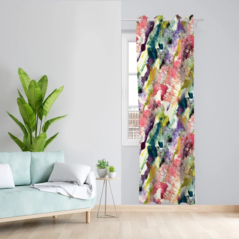 پرده مدل مخمل پانچی کد 1337 سایز  140x200 سانتی متر