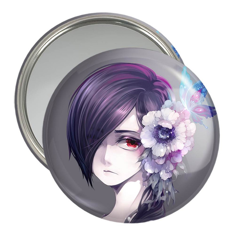 آینه جیبی خندالو مدل توکا کریشیما انیمه توکیو غول Tokyo Ghoul کد 11900 آینه جیبی خندالو مدل توکا کریشیما انیمه توکیو غول Tokyo Ghoul کد 11900