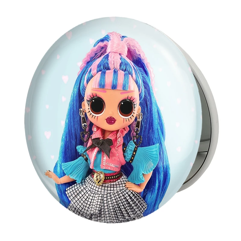 آینه جیبی خندالو طرح عروسک LOL مدل تاشو کد 30624