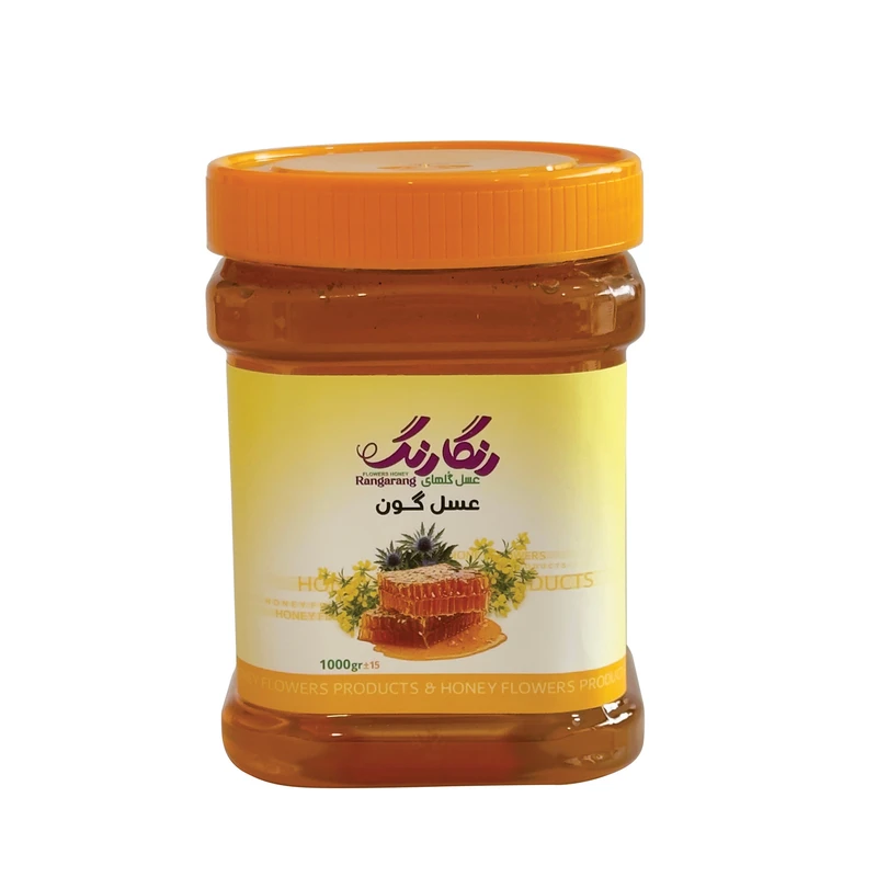 عسل طبیعی بدون موم گون عسل گلهای رنگارنگ - 1000 گرم