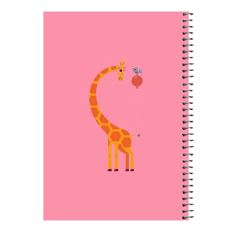 دفتر مشق 80 برگ اس جی مدل زرافه و بادکنک   