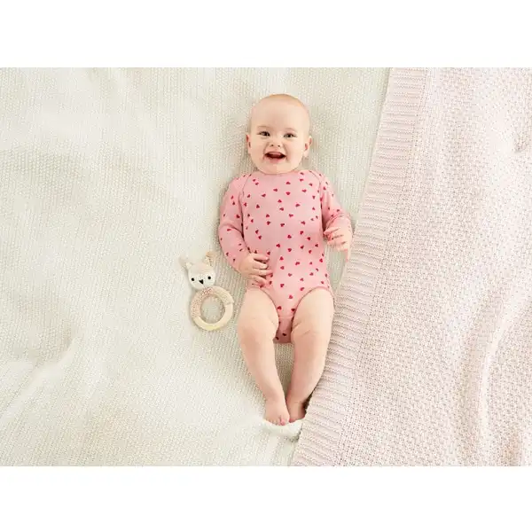 بادی آستین بلند نوزادی لوپیلو مدل IKIDS130 مجموعه 2 عددی