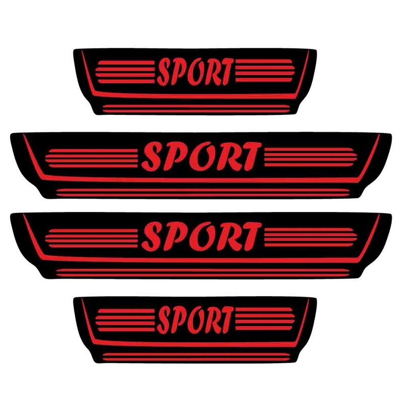 برچسب پارکابی خودرو طرح اسپرت کد P1 بسته 4 عددی