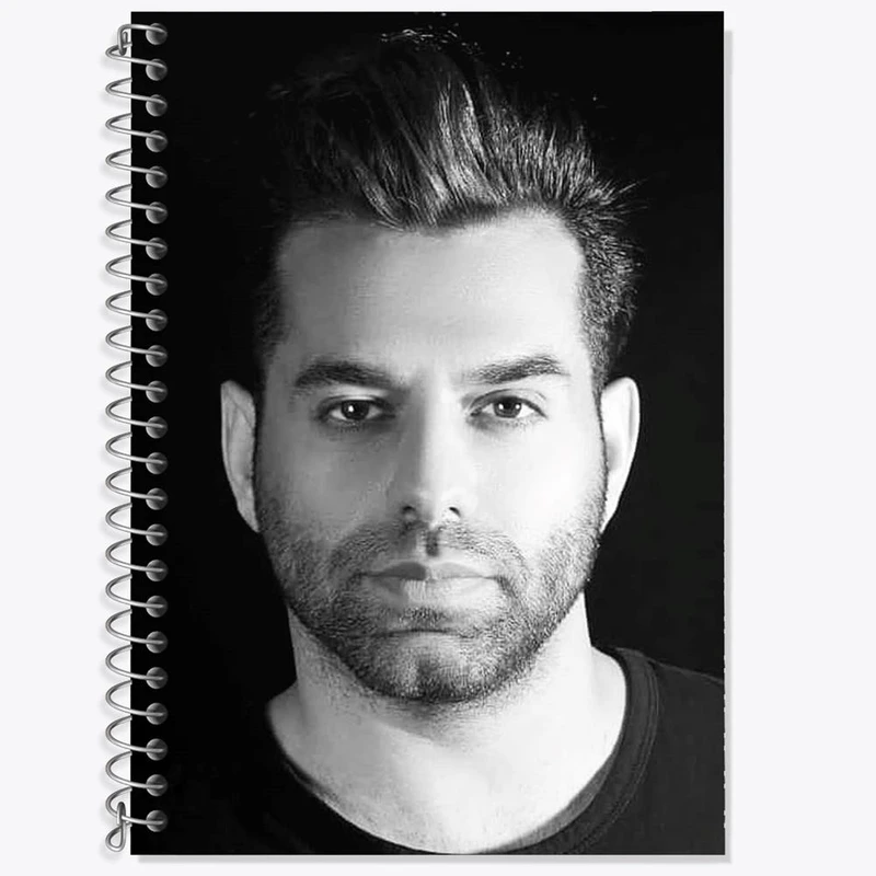 دفتر زبان 50 برگ خندالو مدل دو خط طرح رضا بهرام کد 4001