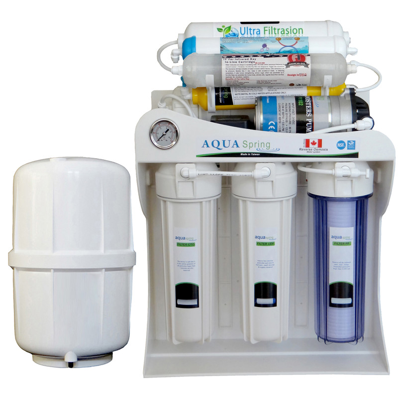 دستگاه تصفیه کننده آب آکوآ اسپرینگ مدل UF - SF3070 به همراه فیلتر مجموعه 4 عددی