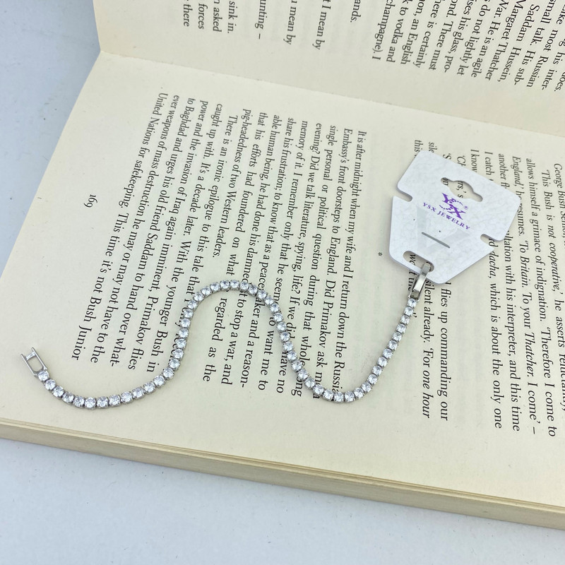 دستبند زنانه وای اس ایکس مدل تنیسی کد B4174 دستبند زنانه وای اس ایکس مدل تنیسی کد B4174