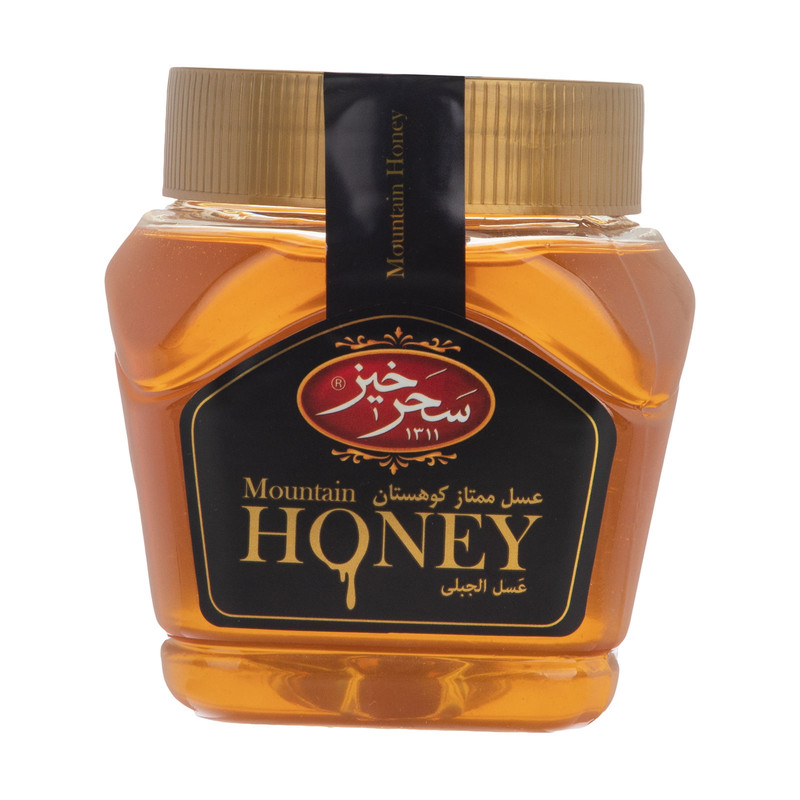 عسل کوهستان و عسل زعفرانی سحرخیز - 450 گرم مجموعه 2 عددی
