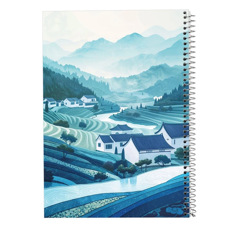 دفتر شطرنجی 50 برگ مدوپد طرح طبیعت کد DF15312