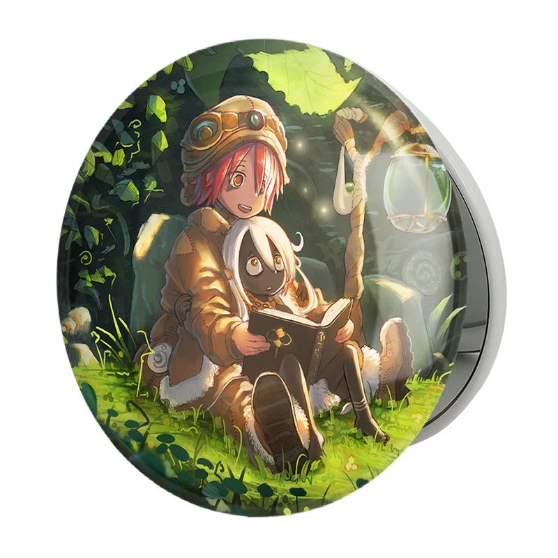 آینه جیبی خندالو طرح ووکو و فایوپا انیمه ساخته شده پرتگاه Made in Abyss مدل تاشو کد 22080 