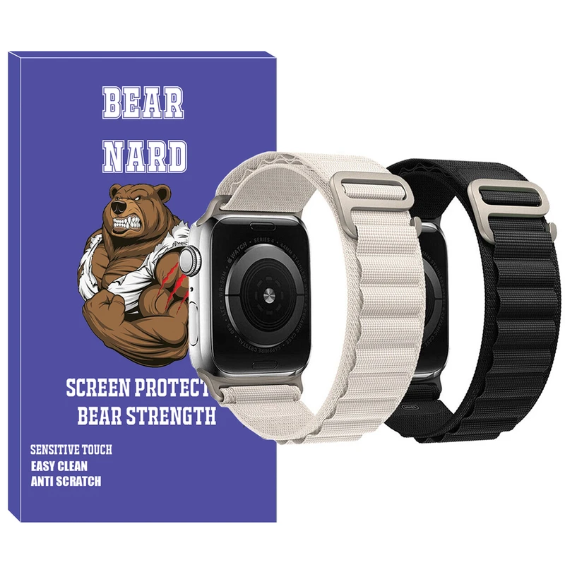 بند برنارد مدل Alpine Various Color مناسب برای اپل واچ 42 / 44 / 45 / 49 میلی متر مجموعه دو عددی