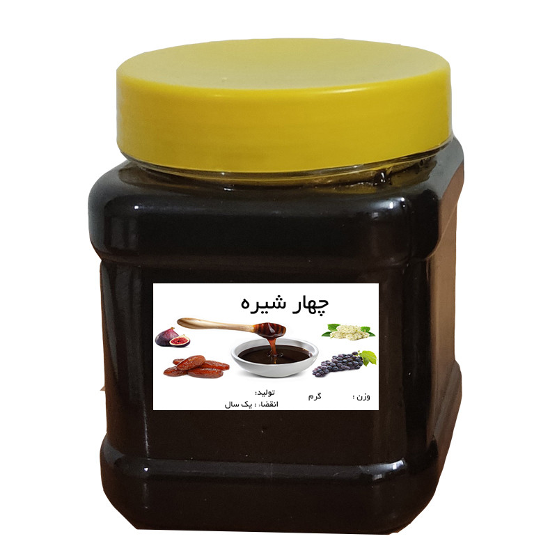 چهار شیره مخلوط خرما انگور توت انجیر - 500 گرم